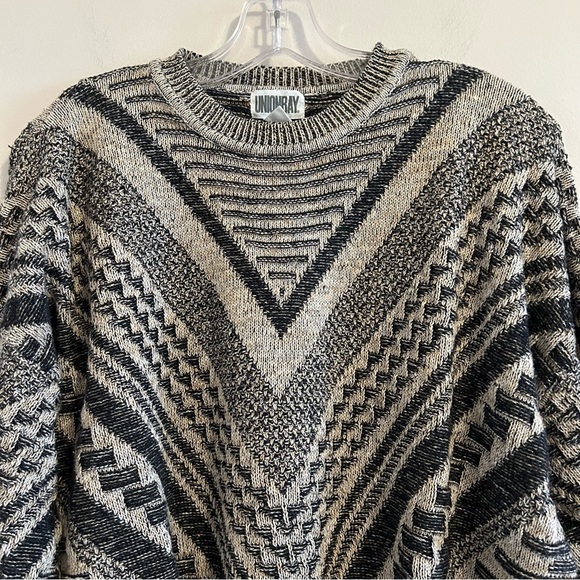 Vintage Sweater Oversized Slouchy Textured Long Sleeve Grandpa Sweater - Picture 4 of 10